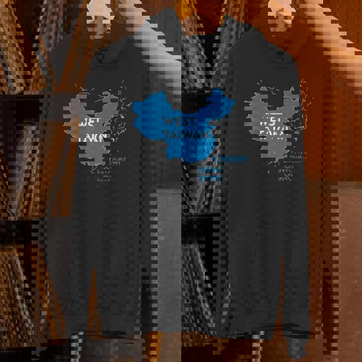 面白い中国地図西台湾 パーカー