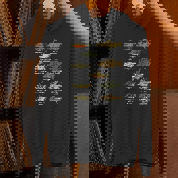 魚の種のトラウトのサーモンのバス釣りの漁師のアングラーのギフト Hoodie