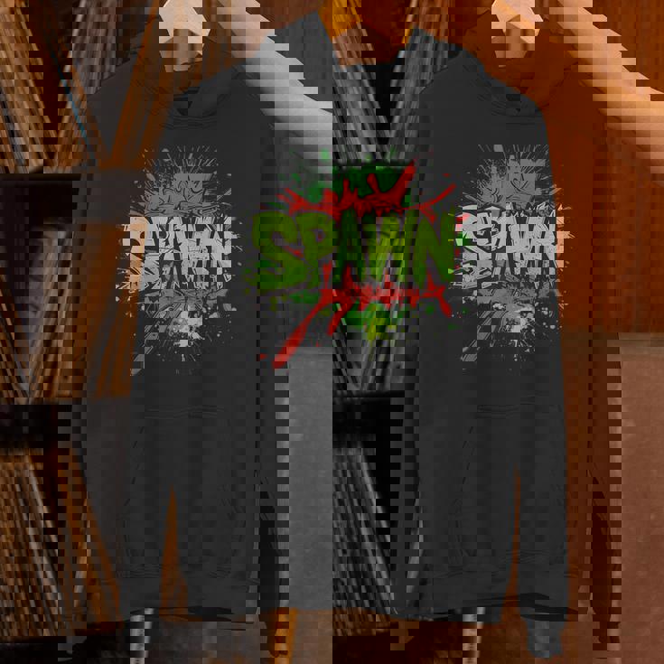 鮮やかな色とクールなスポーンステートメントコスチューム。 パーカー