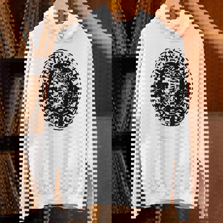 バックプリント クールで面白いオートバイ、バイク、バイカー パーカー