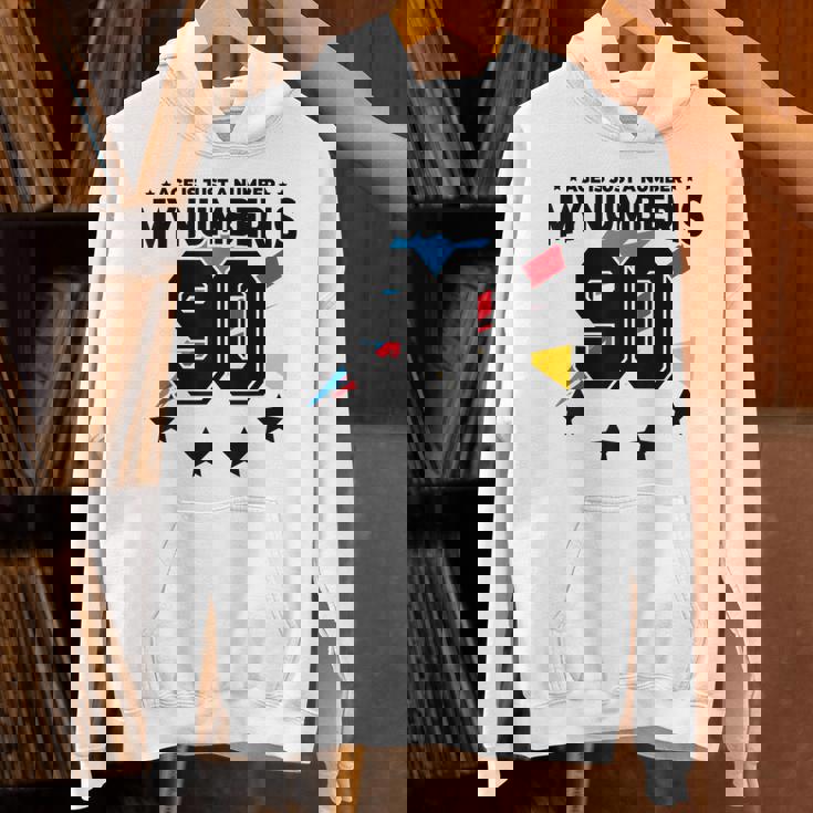 Age Is Just Number スポーツ 90歳 面白い 90歳の誕生日 パーカー