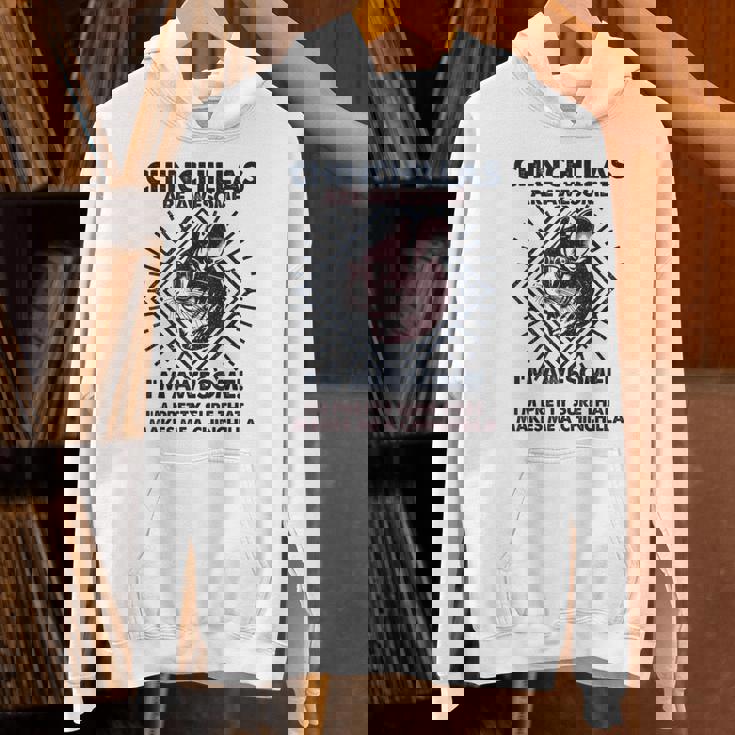 Chinchillas Are Awesome 面白いチンチラママパパ パーカー