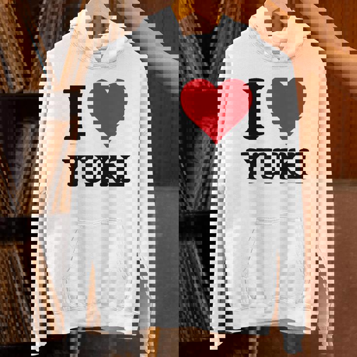 I Heart Yukiファーストネーム I Love パーソナライズ パーカー