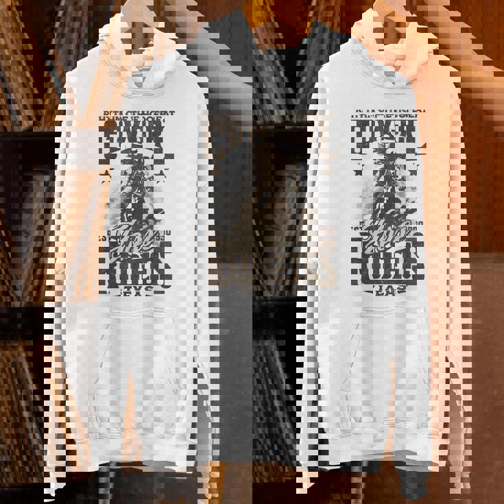 Hoofbeatのリズム カウガール 馬 ロデオ テキサスホース Hoodie