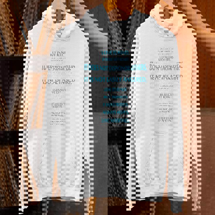 Liebe Ist Geduldig Liebe Ist Gütiges 聖書erskreuz パーカー