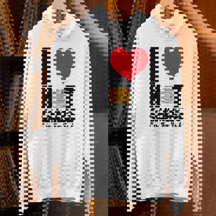 I Love Heart ホットケーキ パンケーキ Flapjacks Can Not Lie Foodie パーカー