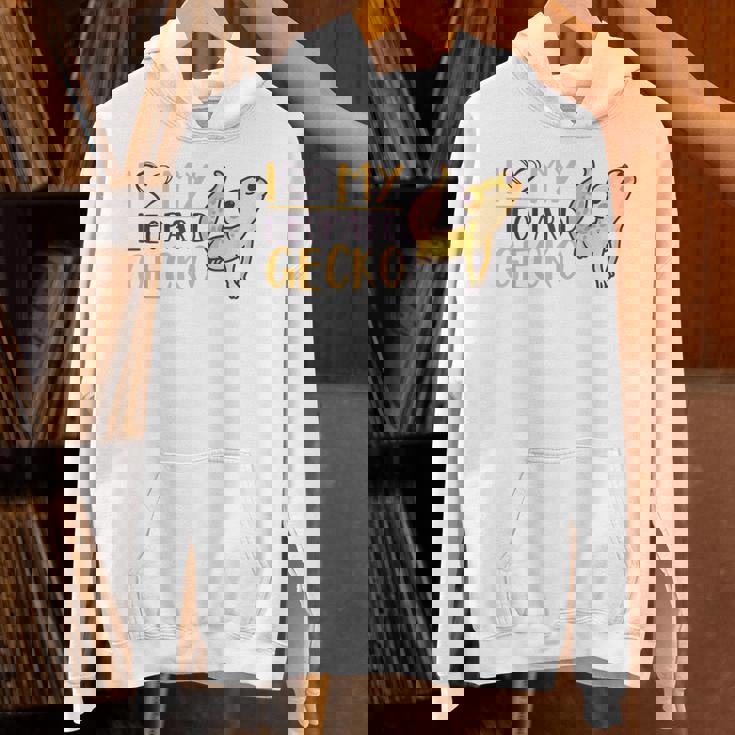 I Love My Leopard Gecko トカゲ ヒョウ ヤモリ 爬虫類 パーカー