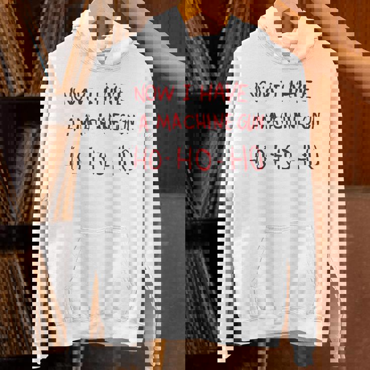 Now I Have A Machine Gun Ho Ho Ho パーカー