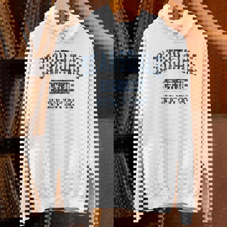 Scarsdale New York Ny ビンテージスポーツデザイン ネイビー パーカー