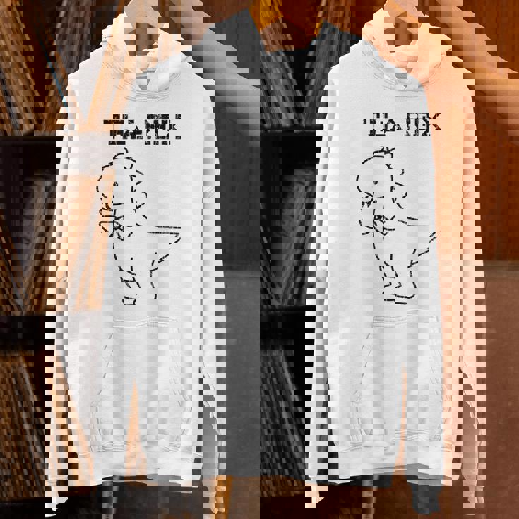 Tea-Rex おもしろドリンクグラフィック Hoodie