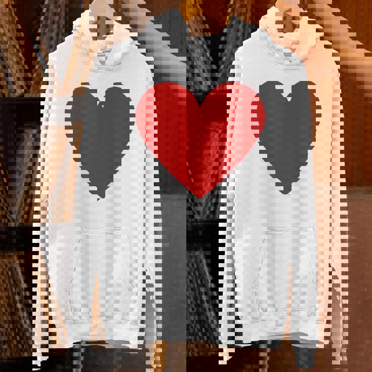 かわいい赤ミニマリスト ハート Hoodie