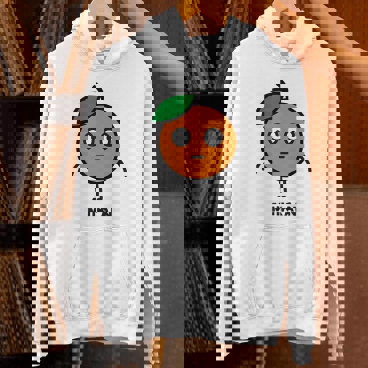 みかん Mikan 顔 イラスト かわいい おもしろ 面白い 簡単 シンプル ゆるい 果物 パーカー