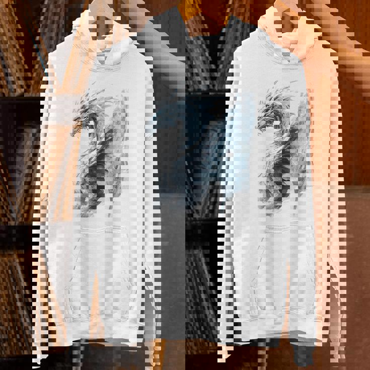 アイスドラゴン グラフィック 神話アート アイスドラゴン パーカー