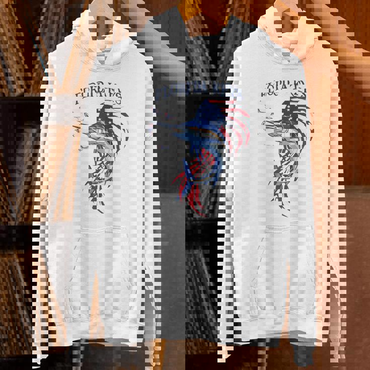 アメリカ国旗 愛国的 カジキ マーリン フロリダの鍵 パーカー