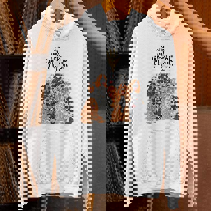 イングリッシュコッカースパニエルがいっぱい パーカー