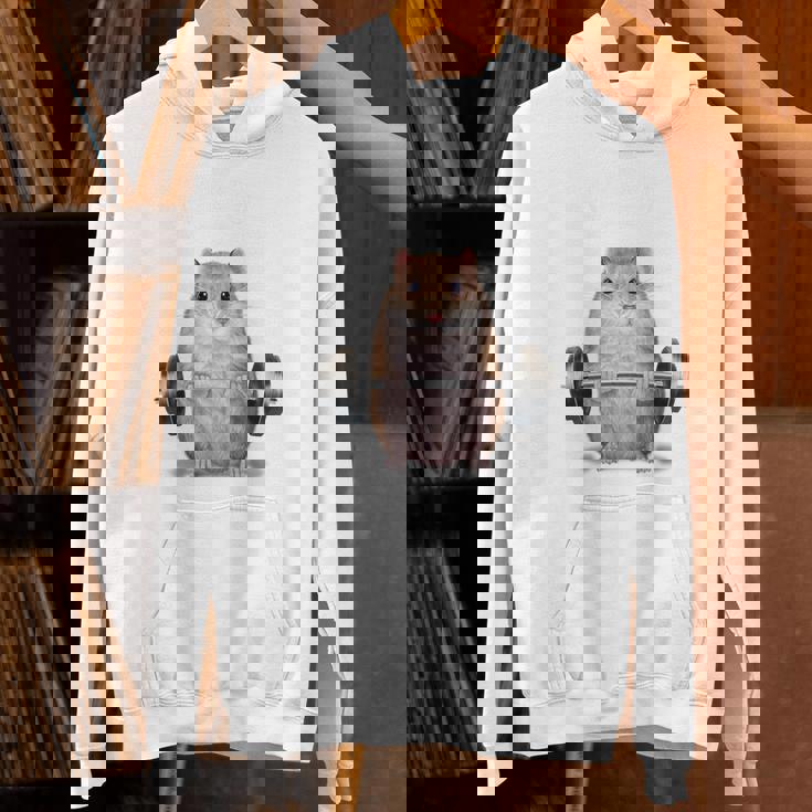 ウェイトリフティング 筋トレ バーベル やる気がないなら家に帰れ ジャンガリアンハムスター パーカー