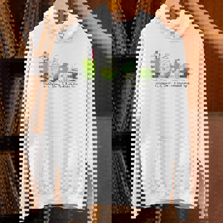 クリーミーダルゴナ抹茶ボバティー、スマイル、抹茶の方法 パーカー