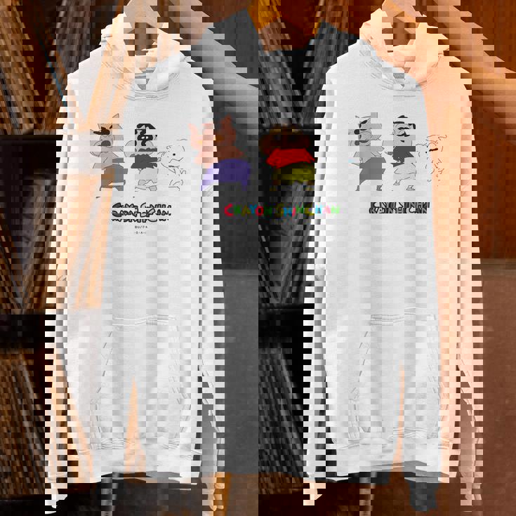 クレヨンしんちゃん 振り向き「ぶりぶり＆しんちゃん＆シロ」 Hoodie