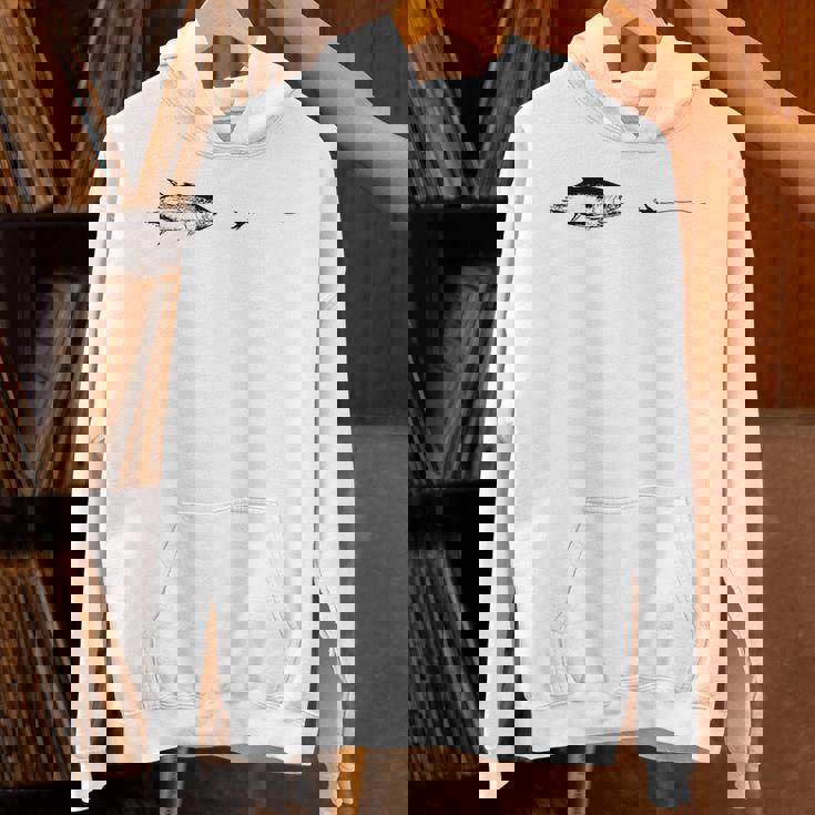 グラフィックフライフィッシングフックライン フィッシュマグロ パーカー