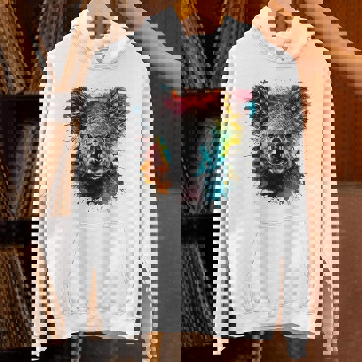 コアラ アートワーク カラフル アートアニマル コアラ パーカー