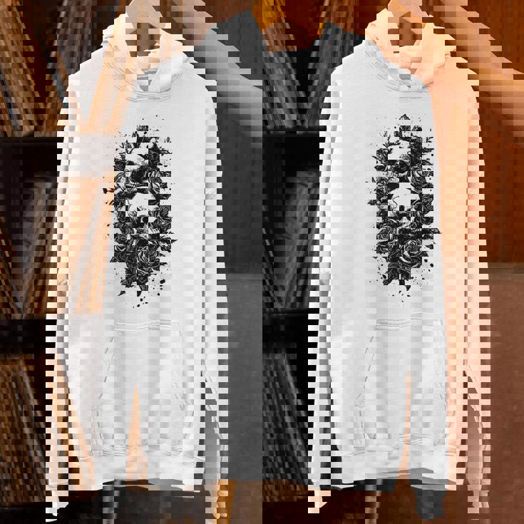 ゴシック フローラル アートワーク ゴス 美的 ローズ オルタナティブ フローラル パーカー