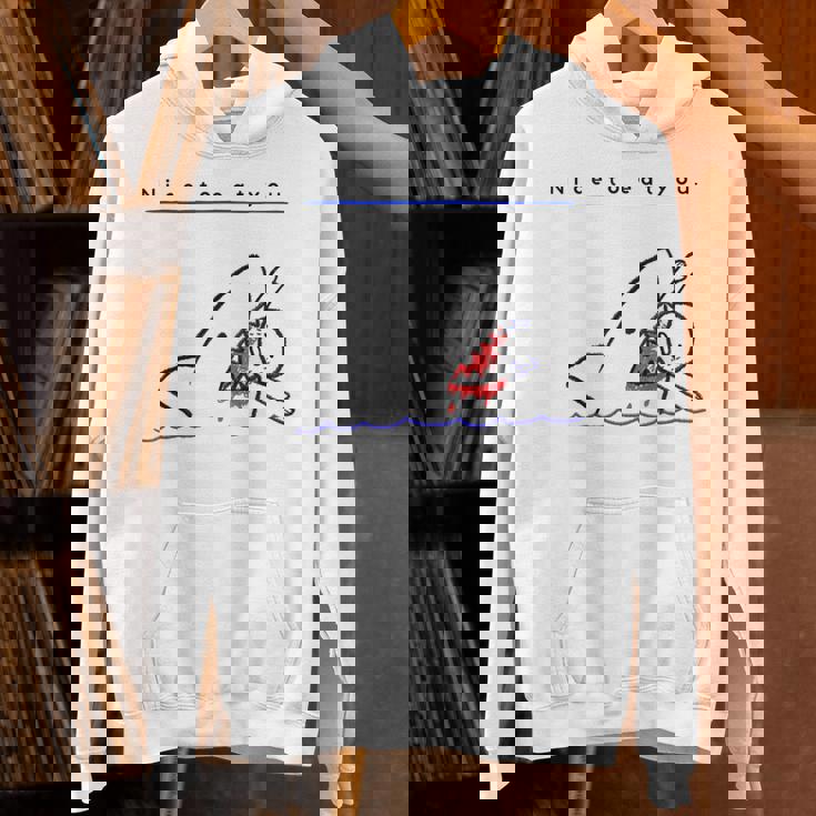 サメのことわざ ブラックユーモア Nice To Eat Yo パーカー