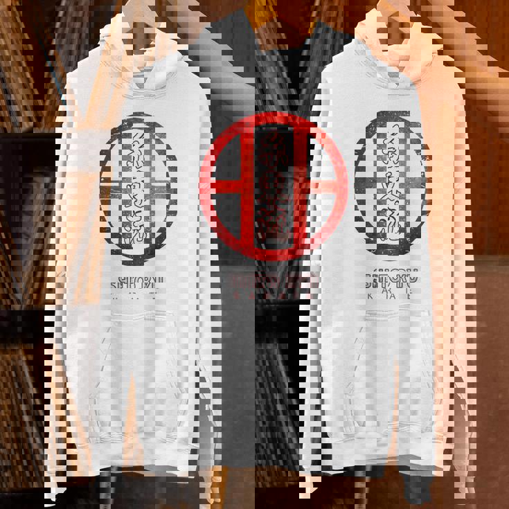 シトリュウ 空手、バックプリント パーカー