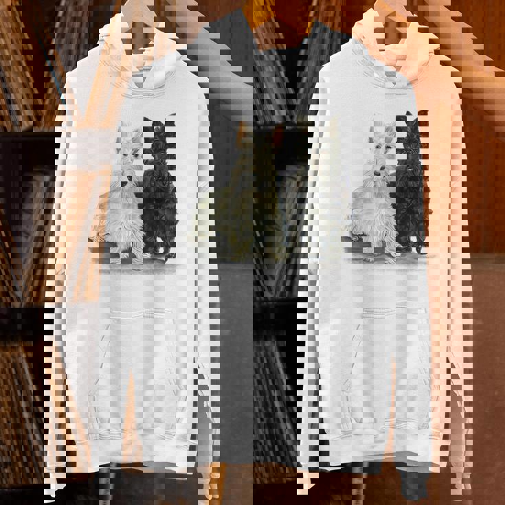 スコティッシュテリア犬の所有者ペット所有者アートデザイン パーカー