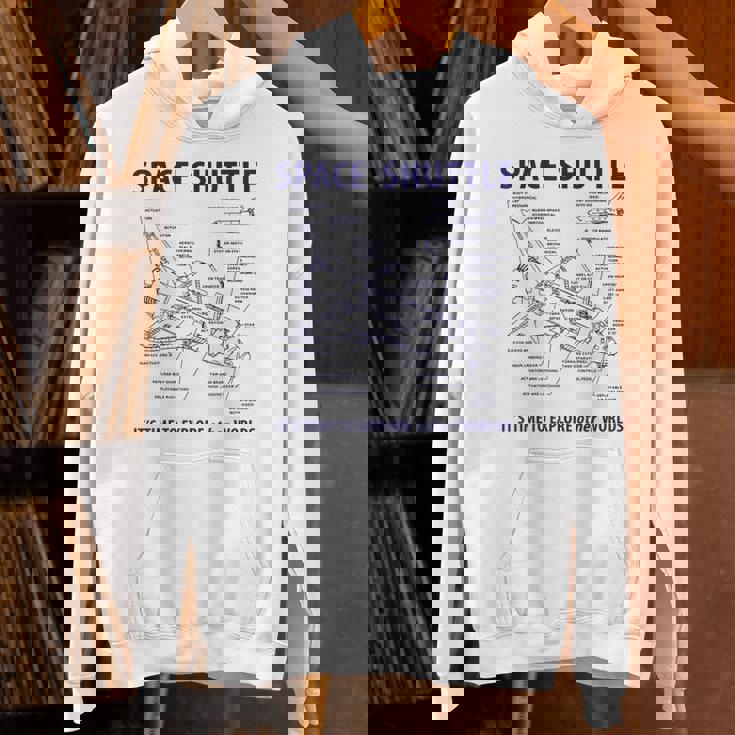 スペースシャトル レトロレイアウト ロケット科学者&宇宙飛行士用 パーカー