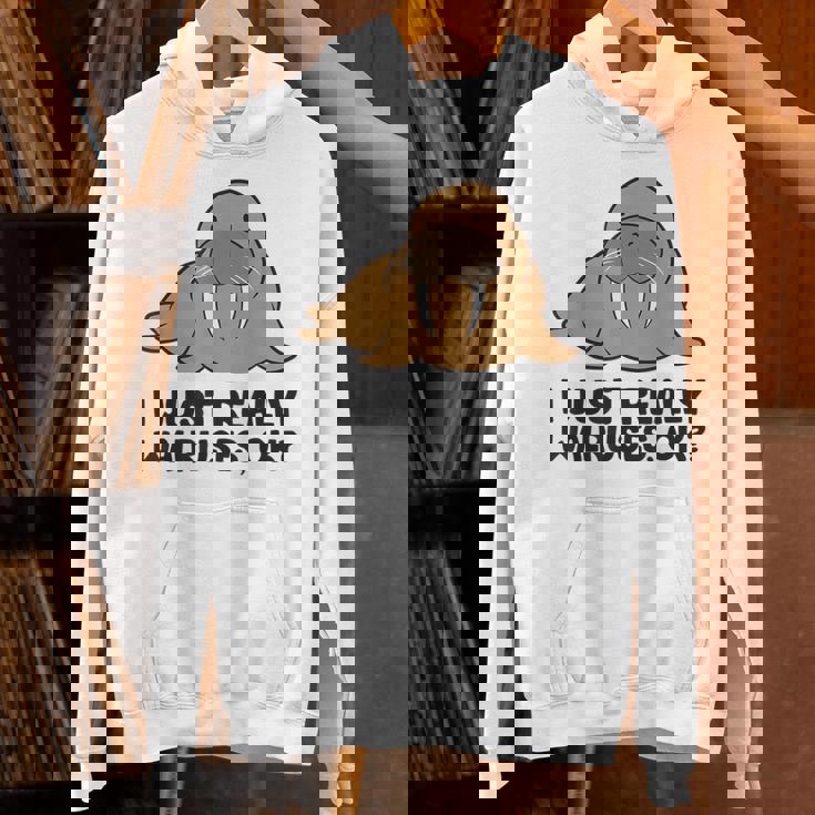 セイウチが本当に好きだよ、いいね？面白いセイウチ パーカー