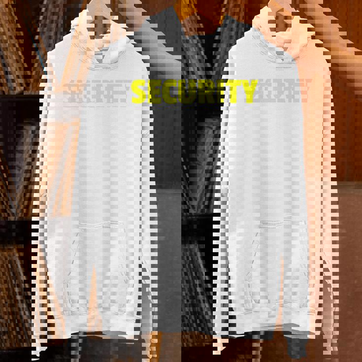 セキュリティスタッフやボディガードのためのセキュリティバックプリントデザイン Hoodie