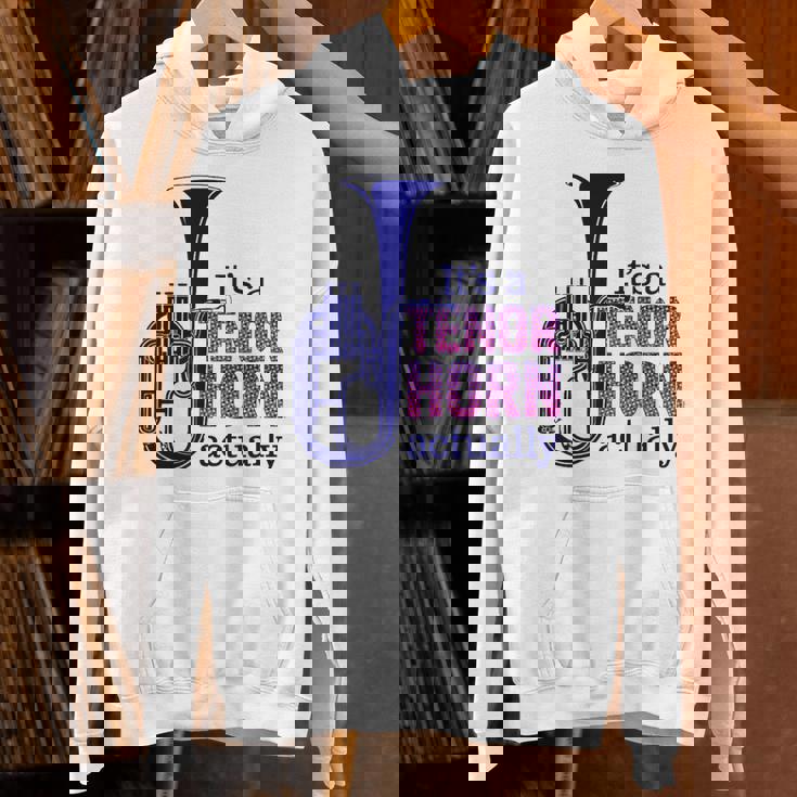 テナーホーンブラスバンドマーチングバンドおもしろ音楽 Alto Horn Or Tenor Horn Joke Hoodie