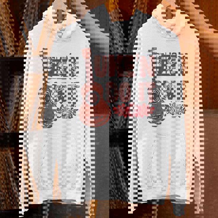 ハワイアンウクレレ ウケアンドドゥイットフラワー パーカー