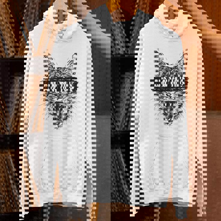 ヒップホップ Y2k Hip Hop Cat ヴィンテージ レトロ エッジの効いたバックプリント ストリートウェア 猫 パーカー