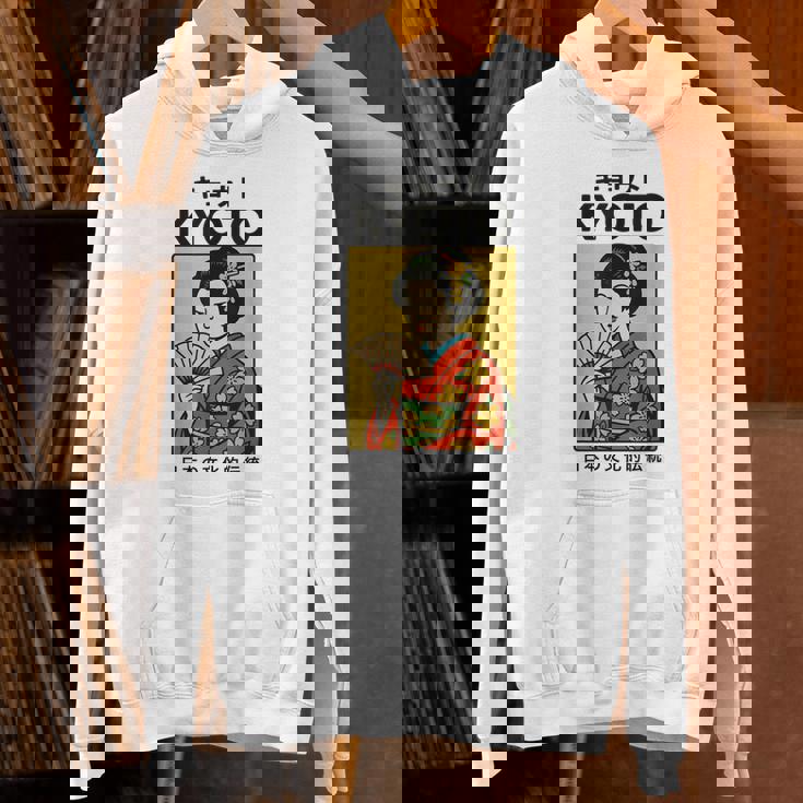 ビンテージ芸者アート京都アジア かっこいい日本ポスター パーカー