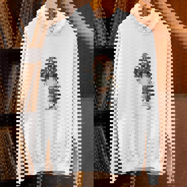 ビーグル 犬 ダンベル 筋トレ 筋肉 ワークアウト ジム パーカー