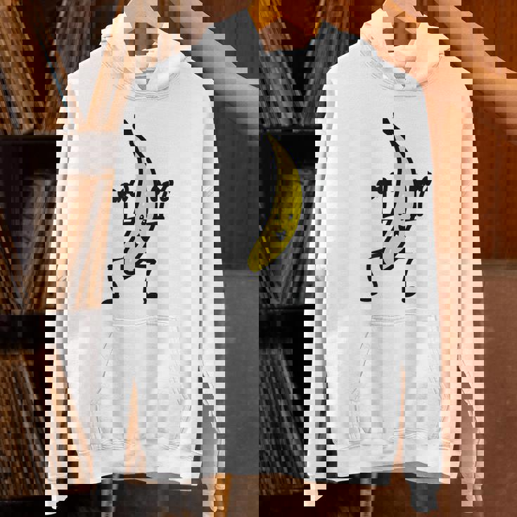 メンズ ファニースティックフィギュア フィットネス バナナダンベル トレーニング パーカー