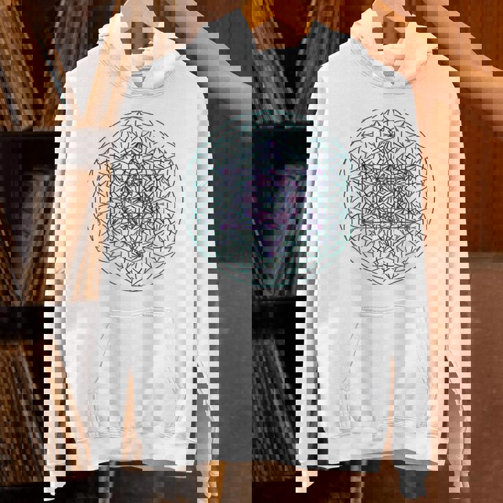 フラワーオブライフ メタトロンキューブ1シンボルtシャツ Hoodie