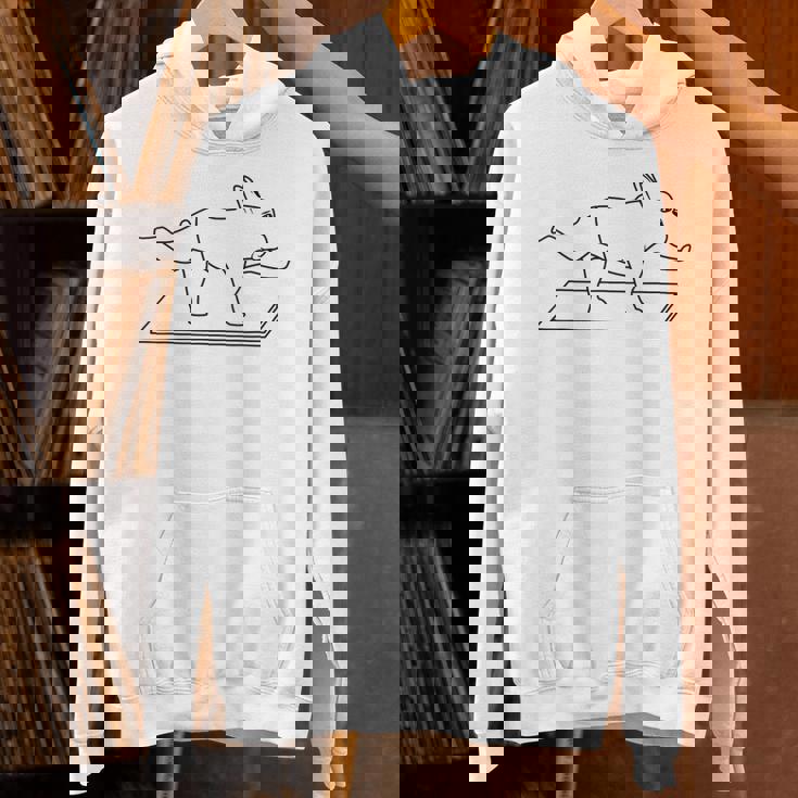 フレンチブルドッグ ヨガ 犬 Frenchie パーカー