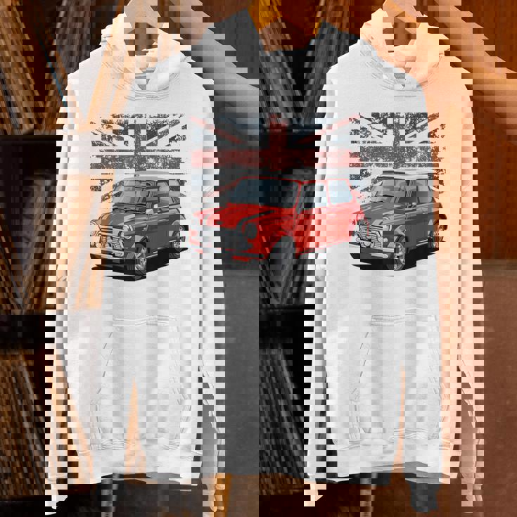 ブリティッシュクラシックカー レッドミニスポーツカー パーカー