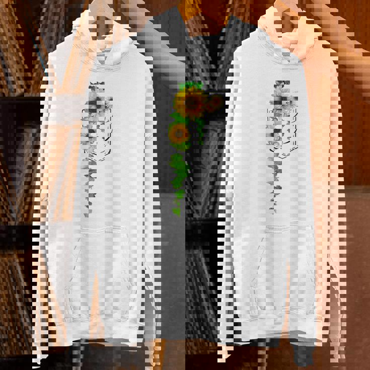 ポケットに入ったかわいいひまわり クリスマスギフト Hoodie