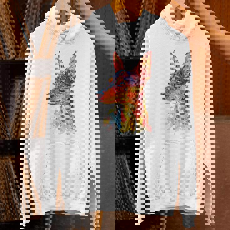 ミニチュア ピンシャー 犬 ペット カラフル ミニチュア ピンシャー パーカー