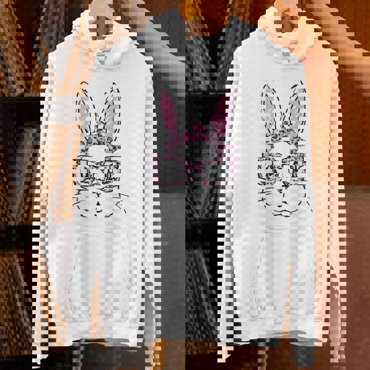 メガネをかけたウサギ ウサギ好き うさぎ好き うさぎの飼い主 おもしろ うさぎ 兎 パーカー