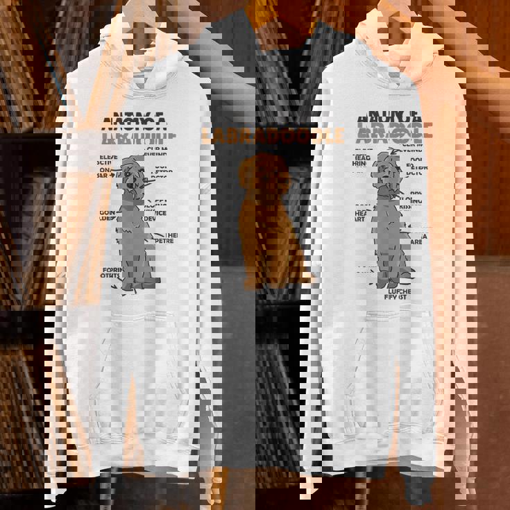 ラブラドゥードルの解剖学かわいい犬面白い犬ラブラドゥードル Hoodie