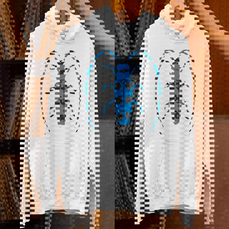 ルリボシカミキリ _昆虫_カミキリムシ パーカー