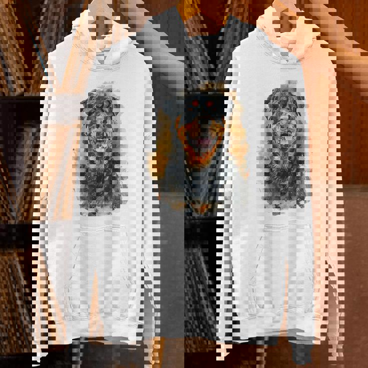 ロットワイラー 犬 モチーフ ペット アートワーク カラフル ロットワイラー パーカー