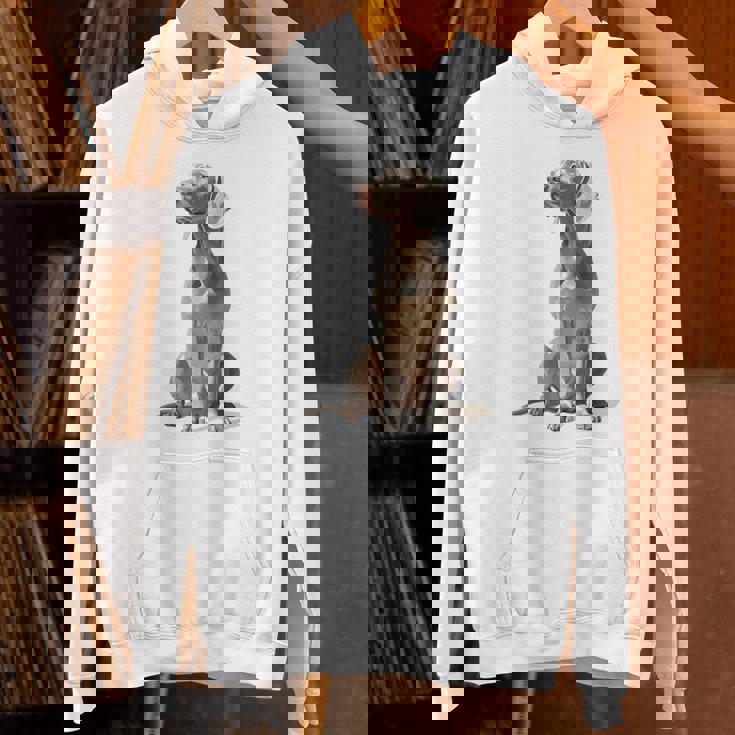 ワイマラナー 犬 グラフィック ペット イラスト ワイマラナー パーカー