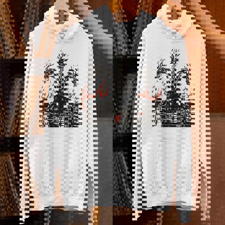 ヴィンテージ ドラゴンキング ギドラ アート サンセット 日本人 キッズ メンズ パーカー