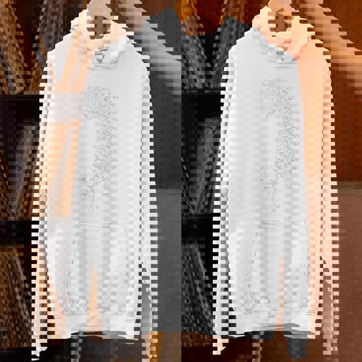 吠える虎 日本の浮世絵スタイル Hoodie