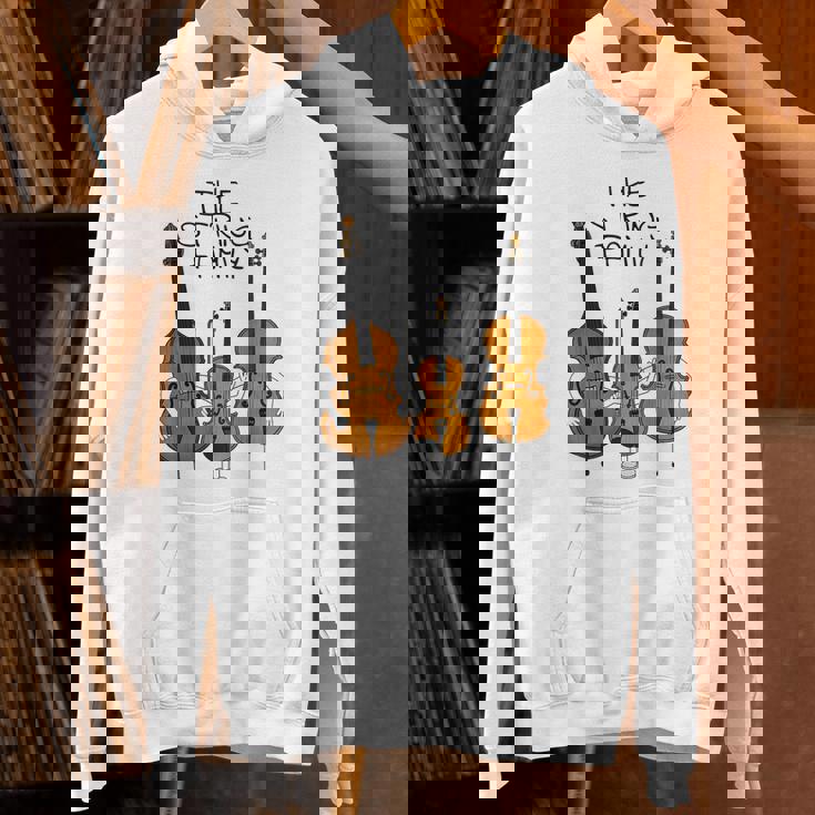 弦楽ファミリー、ヴァイオリン、チェロ、コントラバスミュージシャン面白い パーカー